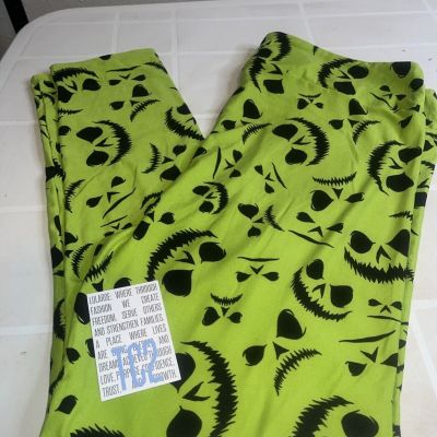 Pre-owned Tc2 Lularoe Leggings Colorful Nightmare Before Christmas